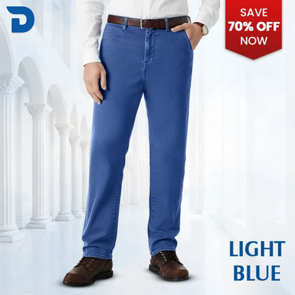 Men's Classic Straight Fit Stretch Jeans