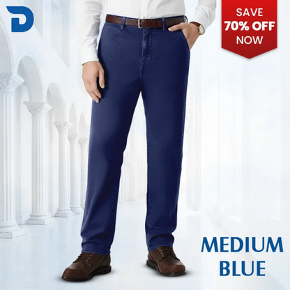 Men's Classic Straight Fit Stretch Jeans