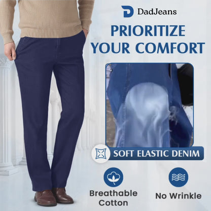 Men's Classic Straight Fit Stretch Jeans